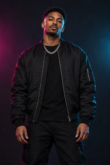 Fictional performer used as the input for the tested Rap to Video example